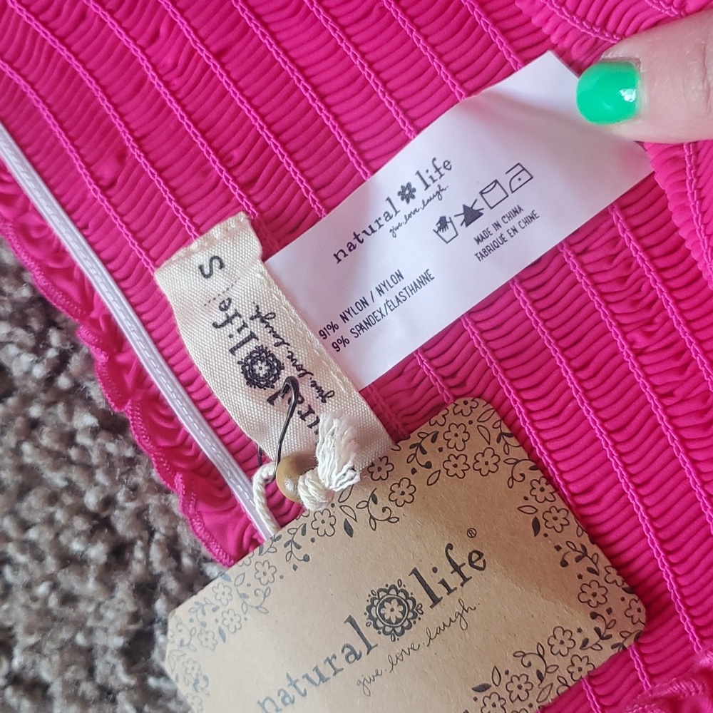 NATURAL LIFE Womens High Waisted Flowy Skort - Picture 3 of 4